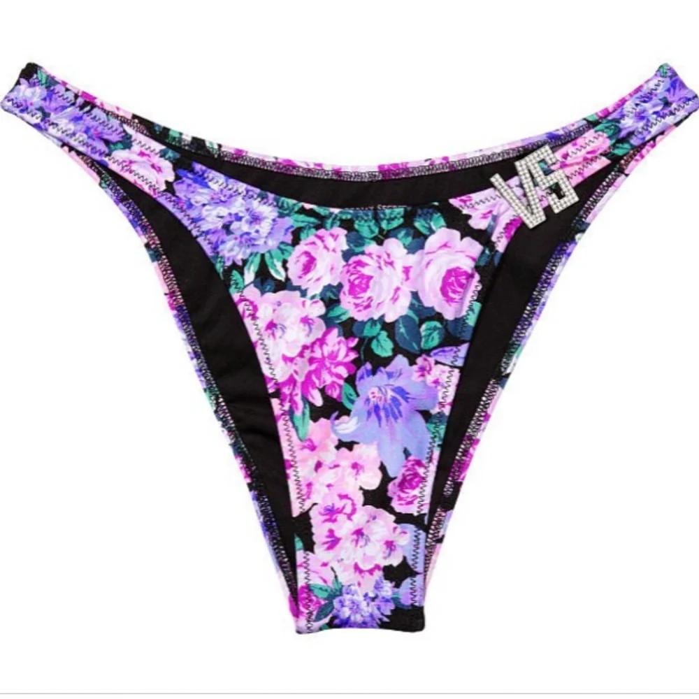 🚫SOLD🚫 NWT VS Shine Halter Bikini Swim Top/Brazilian Bottom Floral - Picture 4 of 4